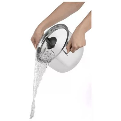 Barazzoni Scolaveloce Spaghettiera in Acciaio Inox 22 cm, 5,5 L