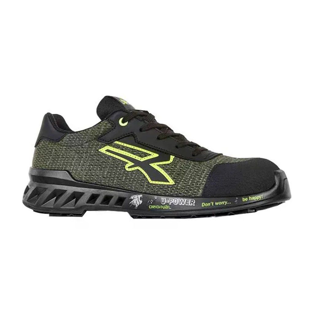 U-Power Robin Scarpe Antinfortunistiche S1P SRC ESD Verde/Nero – Taglia 39