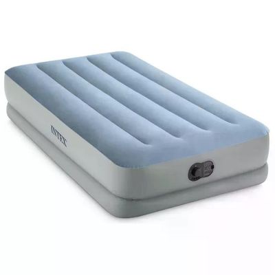 Intex 64157 Dura-Beam Mid-Rise Comfort Materasso Gonfiabile Singolo 99x191x36 cm Pompa USB Fiber