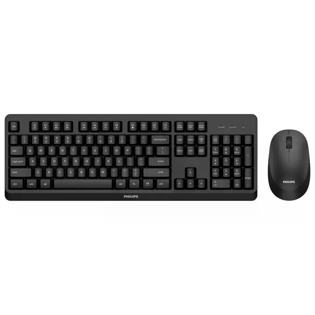 Philips 3000 series SPT6307BL-34 Tastiera Mouse Incluso RF Wireless QWERTY Inglese Nero Philips 3000 series SPT6307BL-34 Tastiera Mouse Incluso RF Wireless QWERTY Inglese Nero