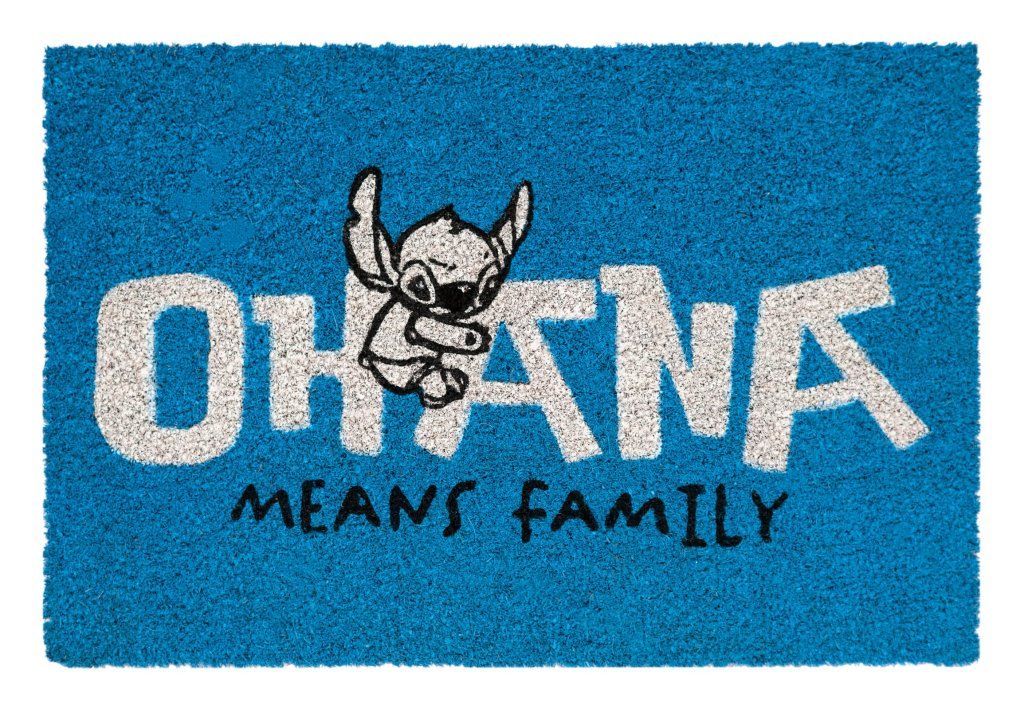 GRUPO ERIK Zerbino Disney Stitch Ohana in fibra di cocco 40 x 60 cm GRUPO ERIK Zerbino Disney Stitch Ohana in fibra di cocco 40 x 60 cm