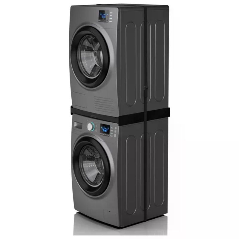 Meliconi 656138 Torre Noir Kit Sovrapposizione Lavatrice Asciugatrice Universale Portata 250 Kg