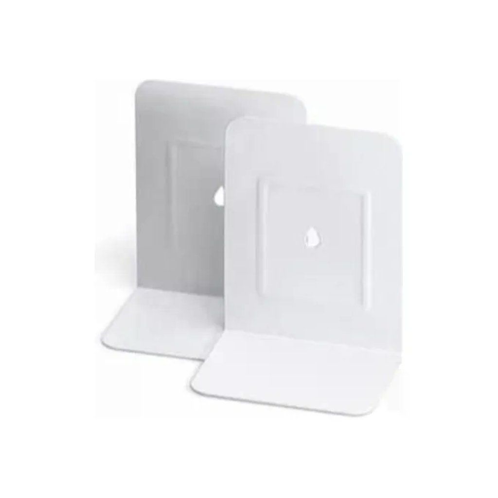 Lebez 088-B – Coppia di fermalibri in metallo bianco