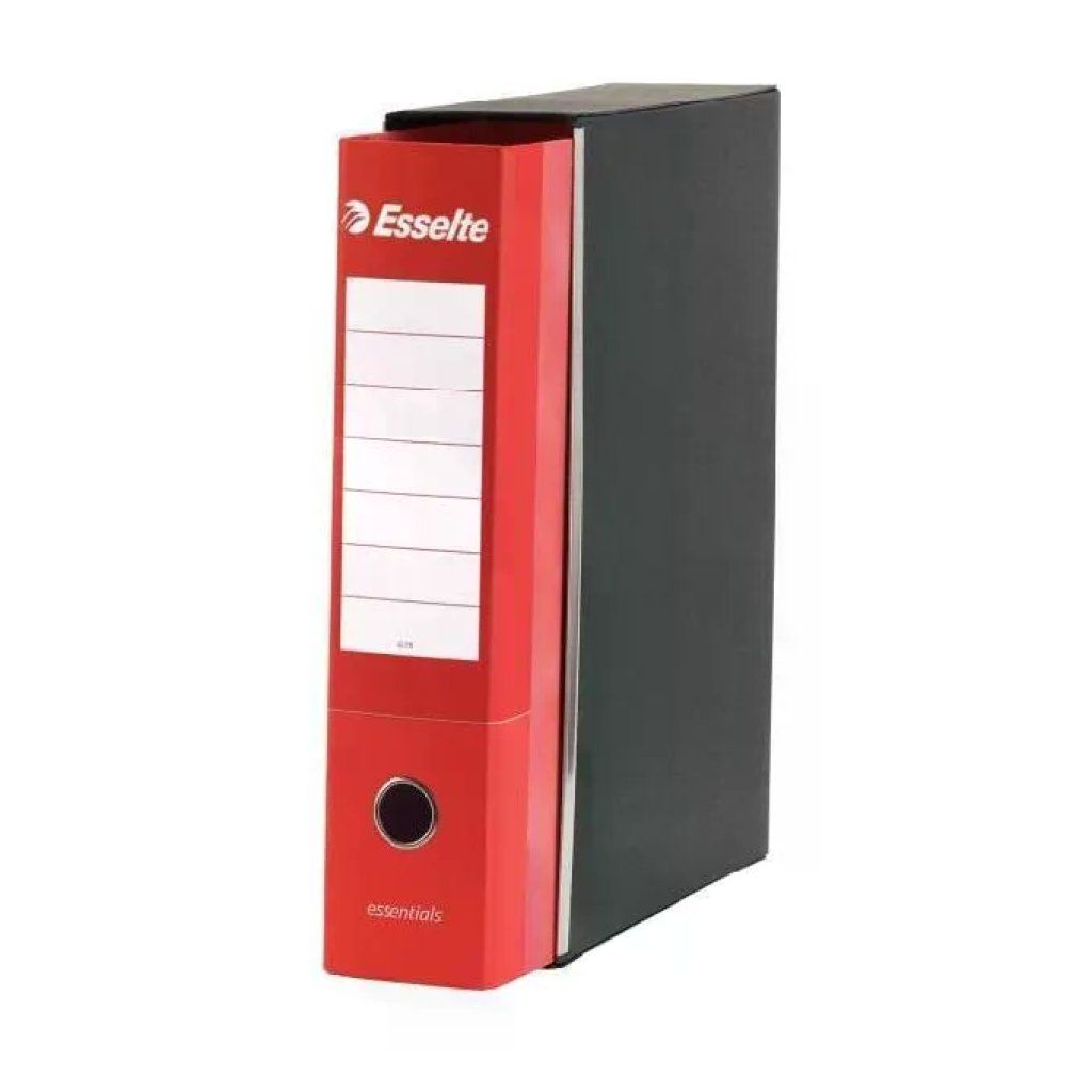 Esselte Essentials – Confezione da 6 registratori rossi, dorso 8 cm Esselte Essentials – Confezione da 6 registratori rossi, dorso 8 cm