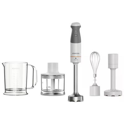 Kenwood Triblade XL HBM40306WH Frullatore a Immersione 850 W con Accessori, Bianco