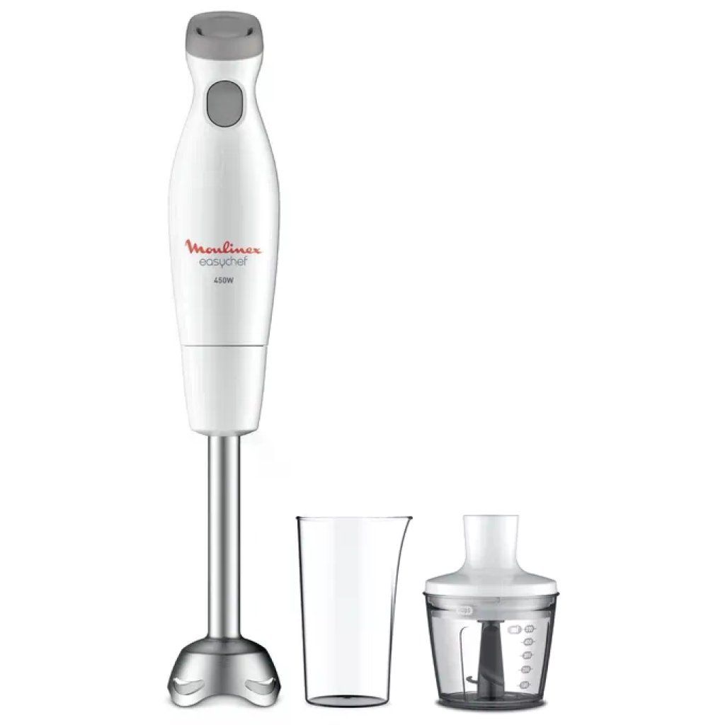 Moulinex Easychef DD452110 Frullatore a Immersione 450 W con Tritatutto e Bicchiere Moulinex Easychef DD452110 Frullatore a Immersione 450 W con Tritatutto e Bicchiere
