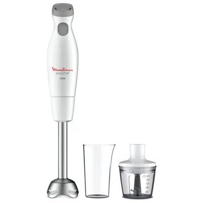 Moulinex Easychef DD452110 Frullatore a Immersione 450 W con Tritatutto e Bicchiere