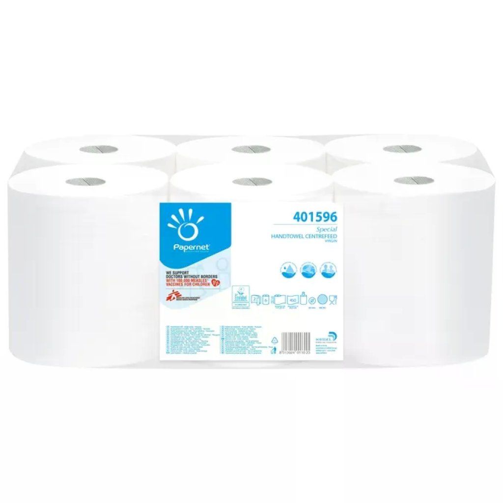 Papernet 401596 – 6 Rotoli Asciugamani Centrefeed, 2 Veli