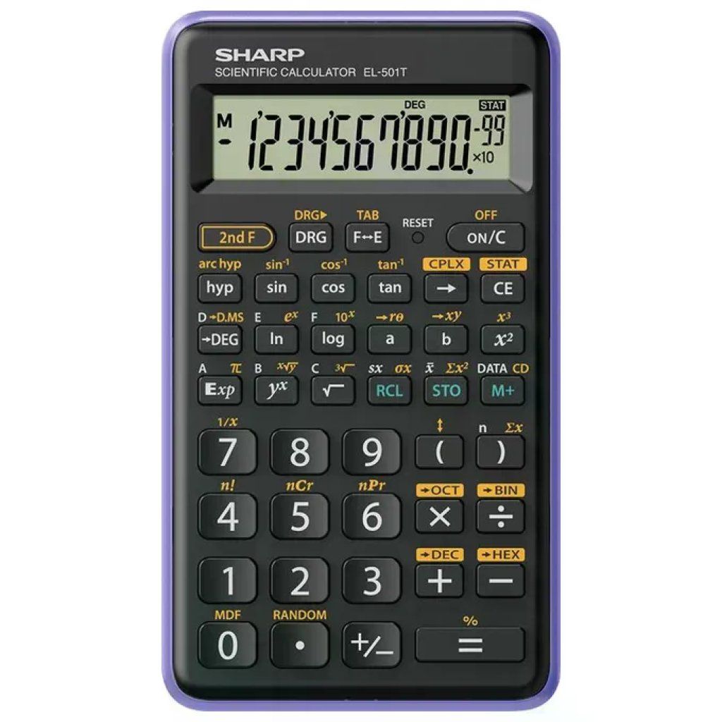 Sharp EL-501TBVL Calcolatrice Scientifica Viola, 131 Funzioni Sharp EL-501TBVL Calcolatrice Scientifica Viola, 131 Funzioni