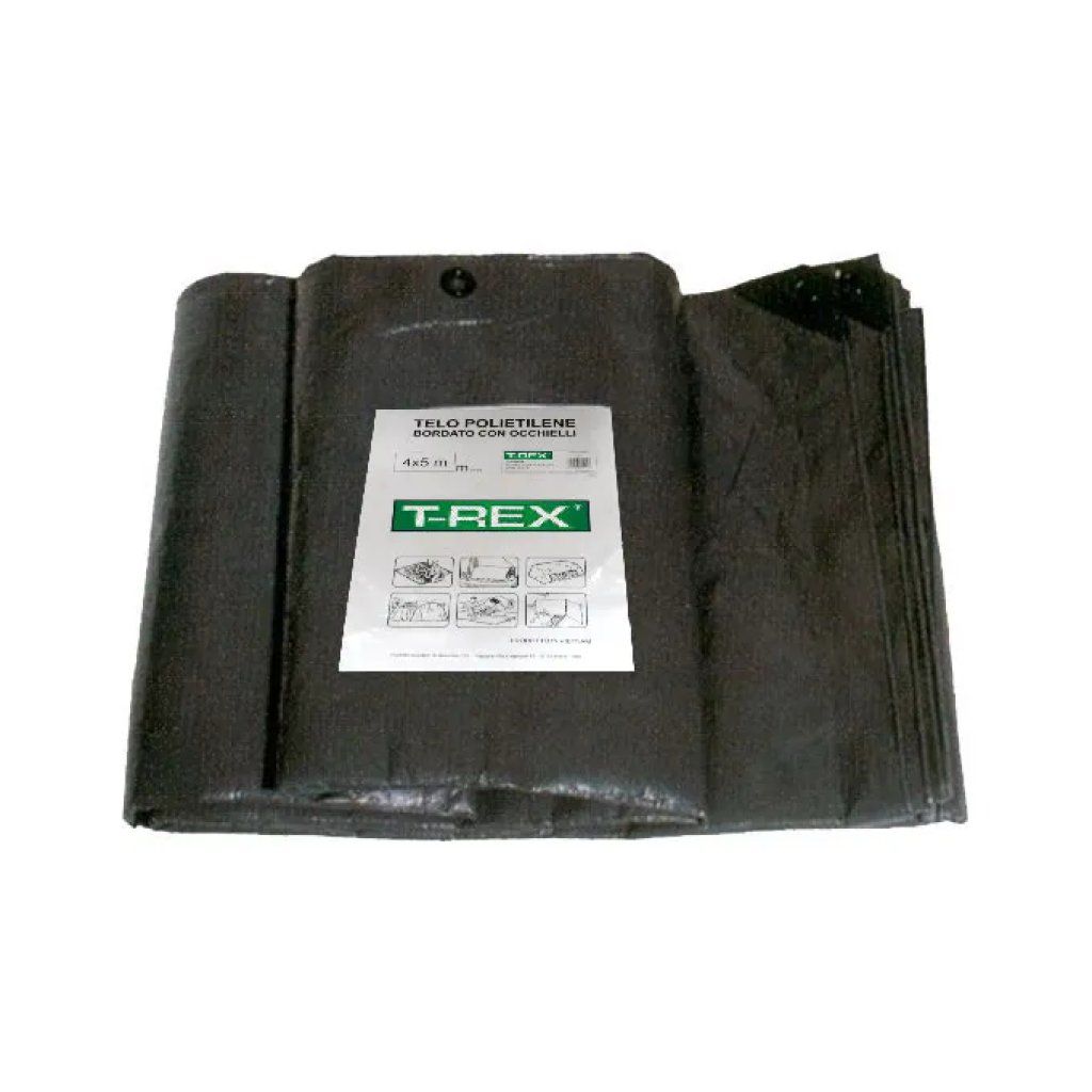 T-REX Telo occhiellato impermeabile 4 x 4 m, 100 g/m² T-REX Telo occhiellato impermeabile 4 x 4 m, 100 g/m²
