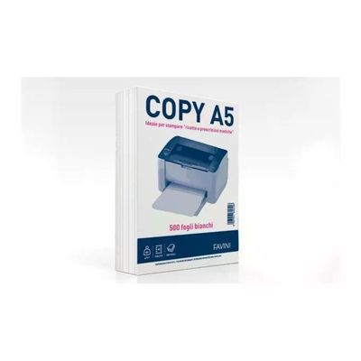 CARTOTECNICA FAVINI Favini A620505 Carta Copy A5 80 g-m² 500 fogli colore Bianco