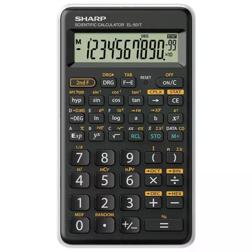 Sharp EL-501T Calcolatrice Scientifica Bianca, 146 Funzioni Sharp EL-501T Calcolatrice Scientifica Bianca, 146 Funzioni