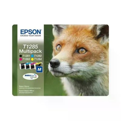 Epson C13T12854020 Volpe T1285 Multipack Cartucce Inkjet 4 Colori Nero Ciano Magenta Giallo Stylus S22 Epson C13T12854020 Volpe T1285 Multipack Cartucce Inkjet 4 Colori Nero Ciano Magenta Giallo Stylus S22