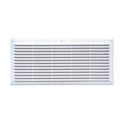 LAVENTILAZIONE Griglia di ventilazione rettangolare 50 × 22,7 cm con rete antinsetti – Bianca