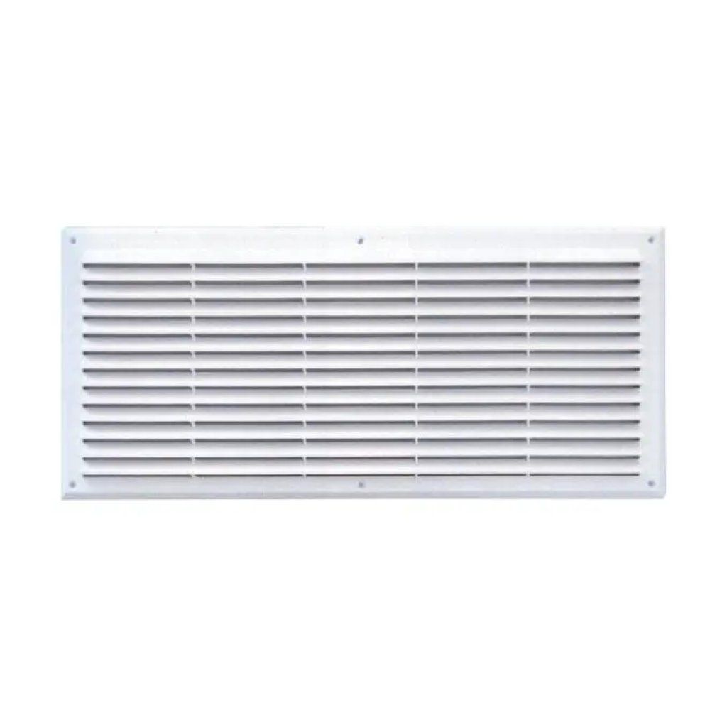 LAVENTILAZIONE Griglia di ventilazione bianca 50 × 22,7 cm con rete antinsetti
