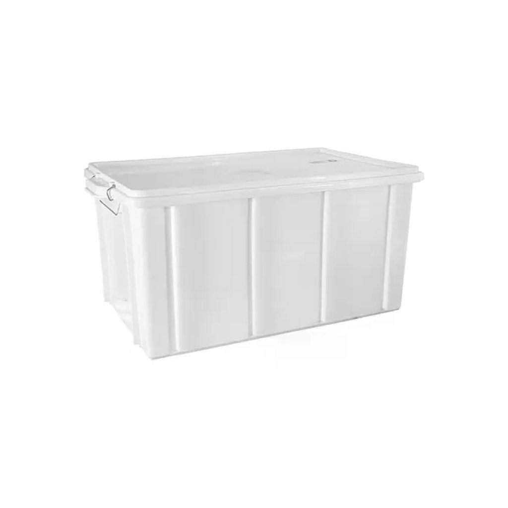 GIGANPLAST Cassetta Box con Coperchio Bianca 62 x 40 x 31 cm