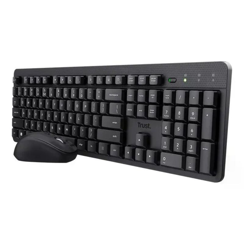 Trust Ody II Kit Tastiera e Mouse Wireless, QWERTY Italiano, Nero