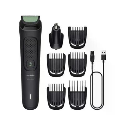 Philips MG3920-15 Serie 3000 Rifinitore Multiuso 7 in 1 Lame Autoaffilanti 60 min autonomia colore Nero