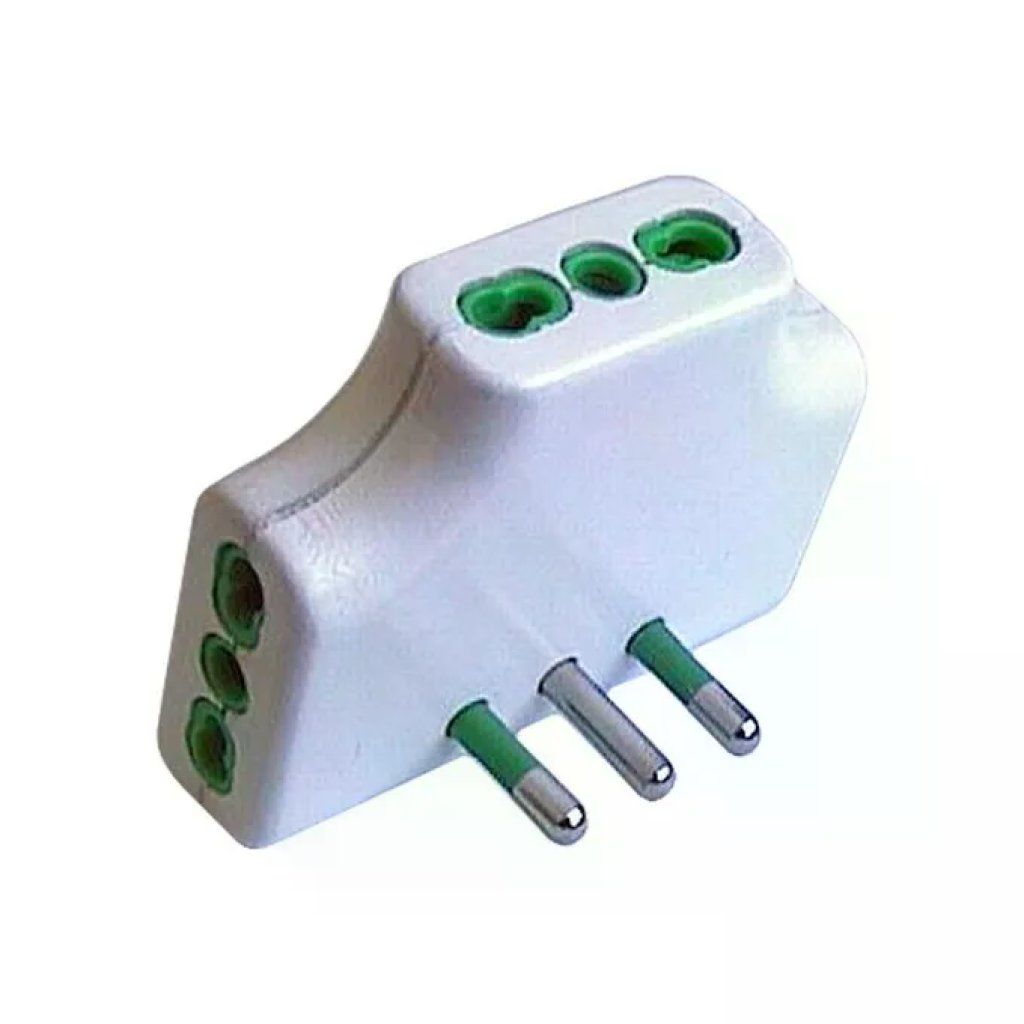 Fanton 82220 Adattatore Triplo Piatto Bianco 16A Fanton 82220 Adattatore Triplo Piatto Bianco 16A