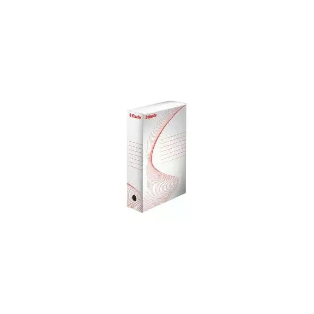 Esselte Boxy 80 scatole archivio A4, dorso 8 cm, bianche, confezione da 10 Esselte Boxy 80 scatole archivio A4, dorso 8 cm, bianche, confezione da 10