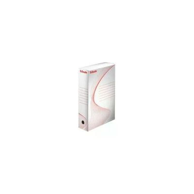 Esselte Boxy 80 scatole archivio A4, dorso 8 cm, bianche, confezione da 10