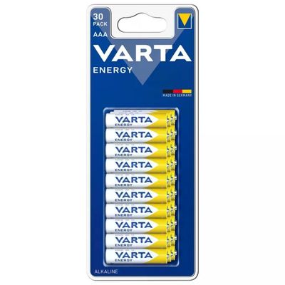 VARTA Energy AAA Alcaline 1,5 V – Confezione da 30 Batterie VARTA Energy AAA Alcaline 1,5 V – Confezione da 30 Batterie