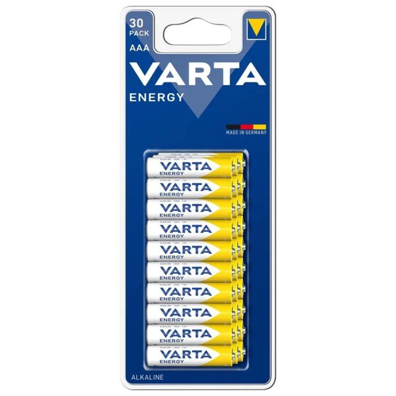 VARTA Energy AAA – Confezione da 30 batterie alcaline VARTA Energy AAA – Confezione da 30 batterie alcaline