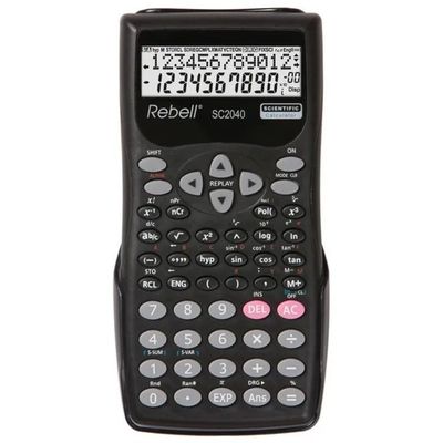 Rebell SC2040 Calcolatrice Scientifica Tascabile, 240 Funzioni, Display LCD a 2 Righe, Nero Rebell SC2040 Calcolatrice Scientifica Tascabile, 240 Funzioni, Display LCD a 2 Righe, Nero