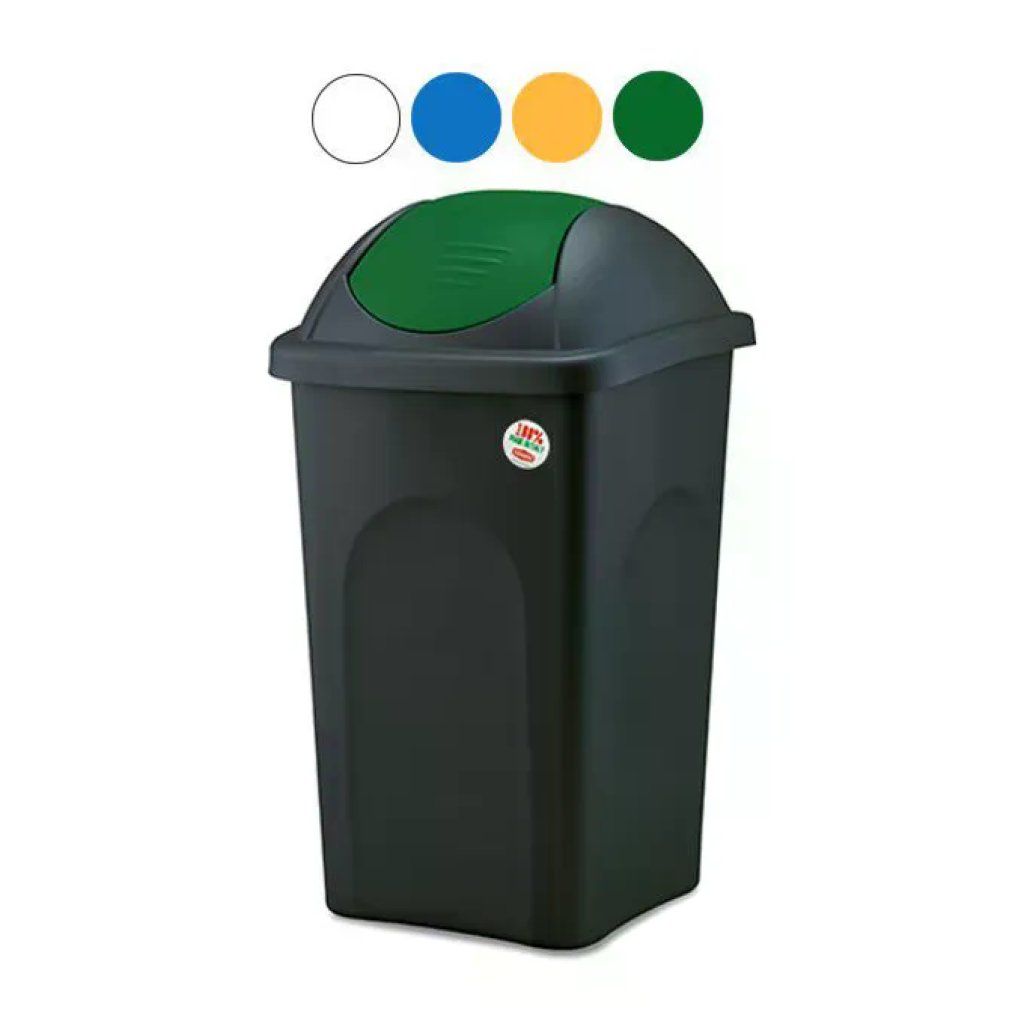 Stefanplast Multipat Pattumiera Basculante 60 L Nero-Giallo Stefanplast Multipat Pattumiera Basculante 60 L Nero-Giallo