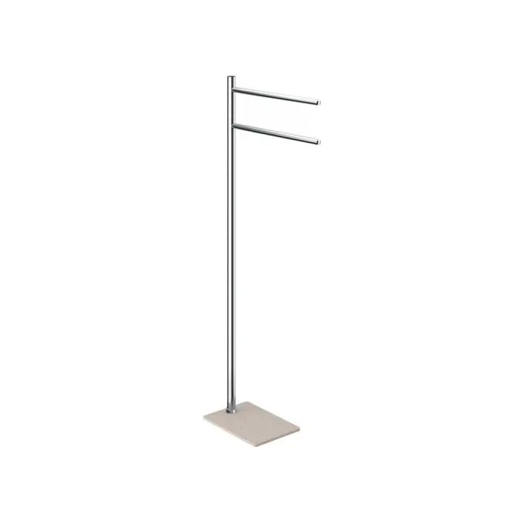 Gedy Tania TA31 03 Piantana Porta Asciugamani Cromo e Beige Gedy Tania TA31 03 Piantana Porta Asciugamani Cromo e Beige