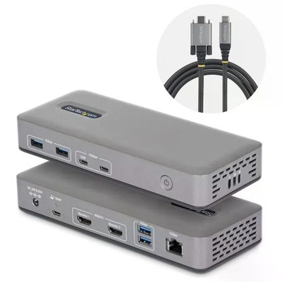 StarTech.com Docking Station USB-C Dual Monitor HDMI 4K 60Hz, 100W, Ethernet 1GbE StarTech.com Docking Station USB-C Dual Monitor HDMI 4K 60Hz, 100W, Ethernet 1GbE