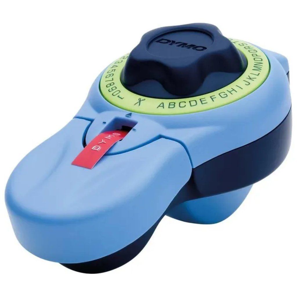 DYMO Junior EM Etichettatrice Manuale a Rilievo, 9 mm, Blu e Verde