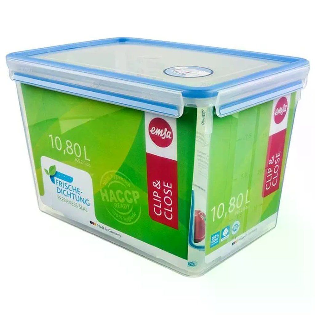 Emsa E508549 Clip and Close Contenitore per Alimenti Rettangolare 10