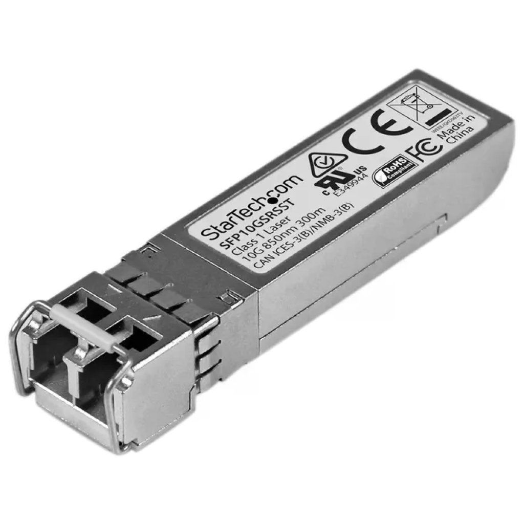 StarTech.com SFP10GSRSST – Modulo ricetrasmettitore SFP+ 10GbE, fibra multimodale LC, 850 nm, 300 m StarTech.com SFP10GSRSST – Modulo ricetrasmettitore SFP+ 10GbE, fibra multimodale LC, 850 nm, 300 m