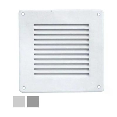 LAVENTILAZIONE La Ventilazione GL10RB – Griglia di aerazione 14 × 14 cm bianca con rete antinsetti