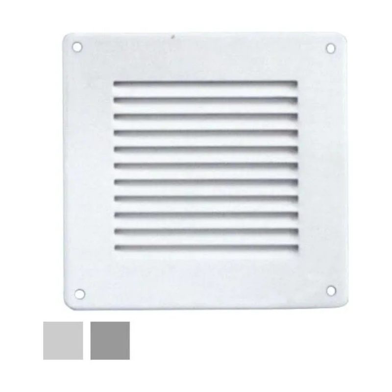 LAVENTILAZIONE La Ventilazione GL10RB – Griglia quadrata bianca 140 × 140 mm con rete antinsetti