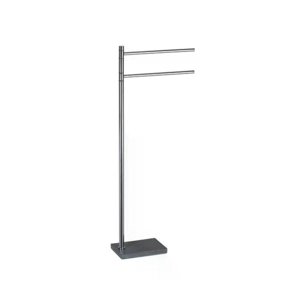 GEDY Tania TA3108 – Piantana porta asciugamani a 2 bracci, grigia GEDY Tania TA3108 – Piantana porta asciugamani a 2 bracci, grigia