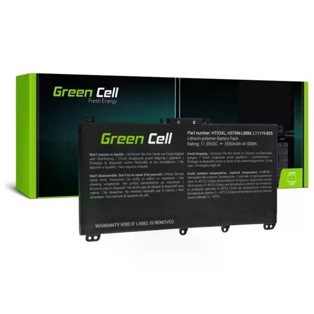 GREEN CELL Batteria Green Cell HT03XL per Notebook HP 3400 mAh