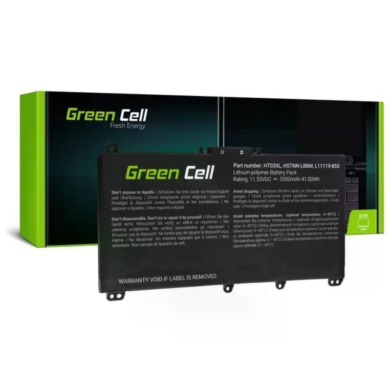 Green Cell HT03XL – Batteria per Notebook HP 3400 mAh