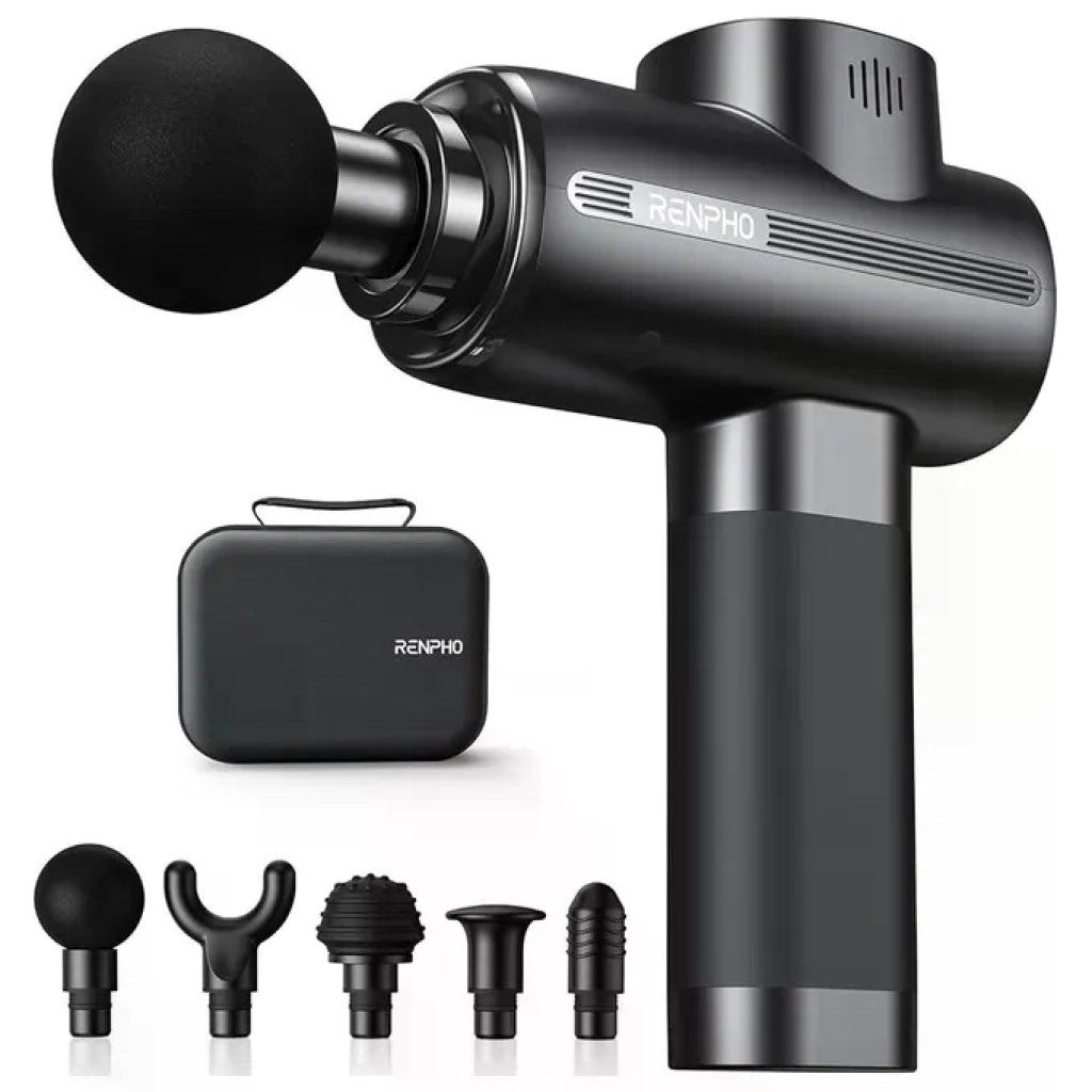 RENPHO Active Massage Gun 5 – Pistola Massaggiante Nera RENPHO Active Massage Gun 5 – Pistola Massaggiante Nera