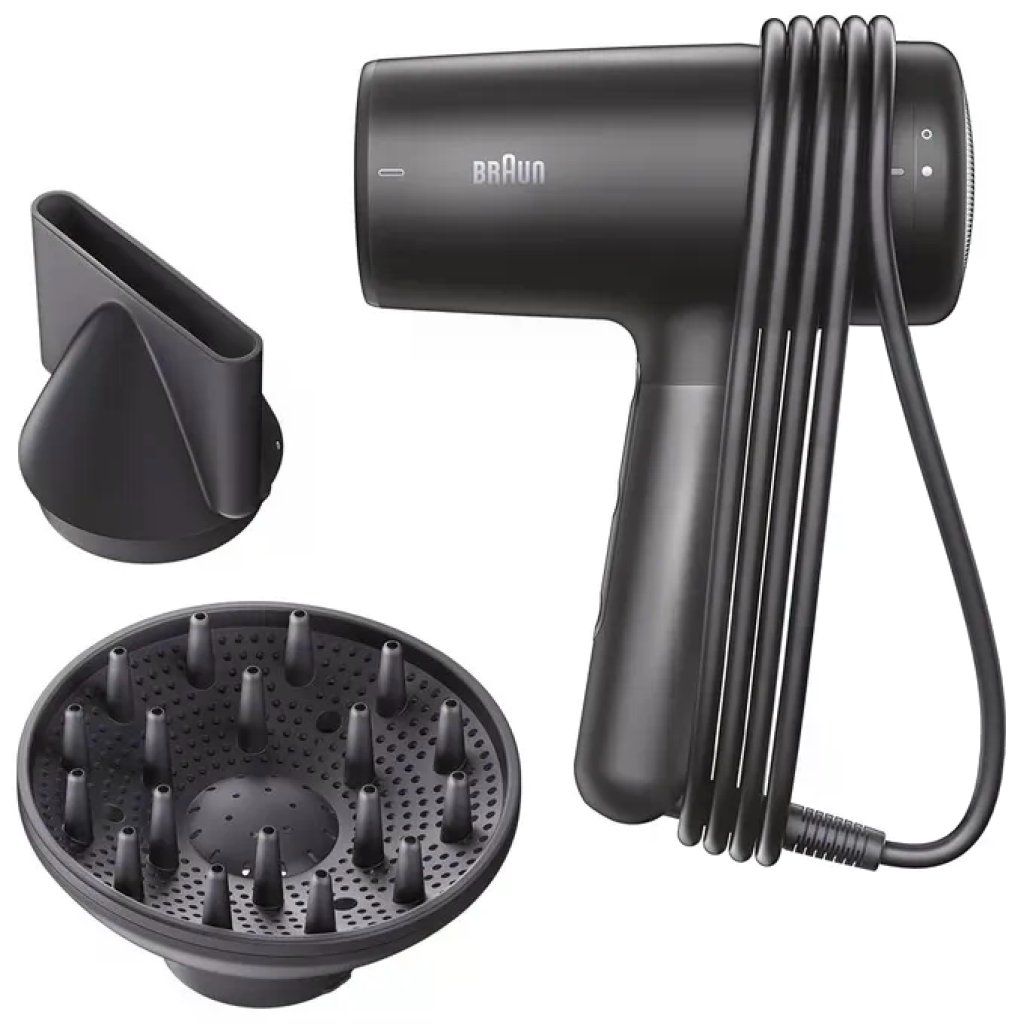 Braun HD4.1 BRHD410E Asciugacapelli 2200 W con Funzione Ionica, Nero Braun HD4.1 BRHD410E Asciugacapelli 2200 W con Funzione Ionica, Nero