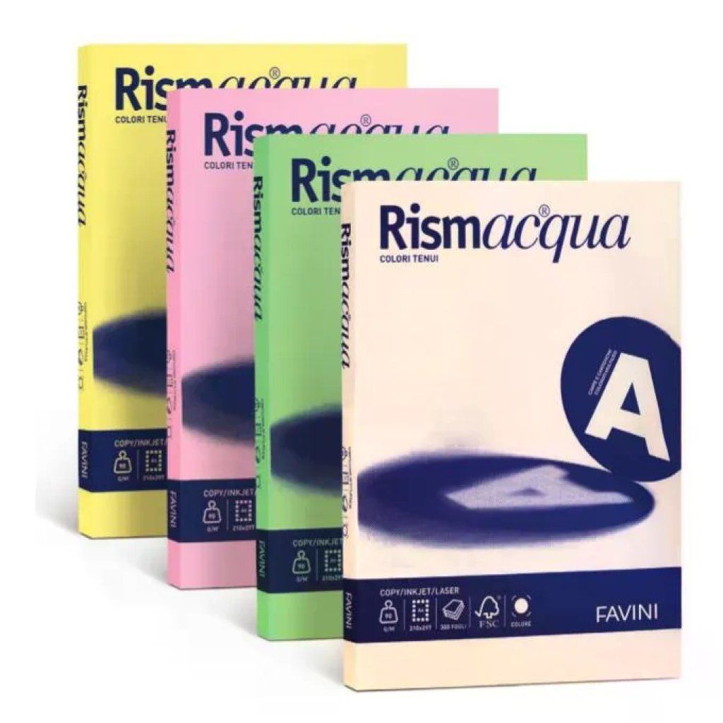 CARTOTECNICA FAVINI Favini Rismacqua Carta Colorata A4 Avorio 90 g/m², 300 Fogli