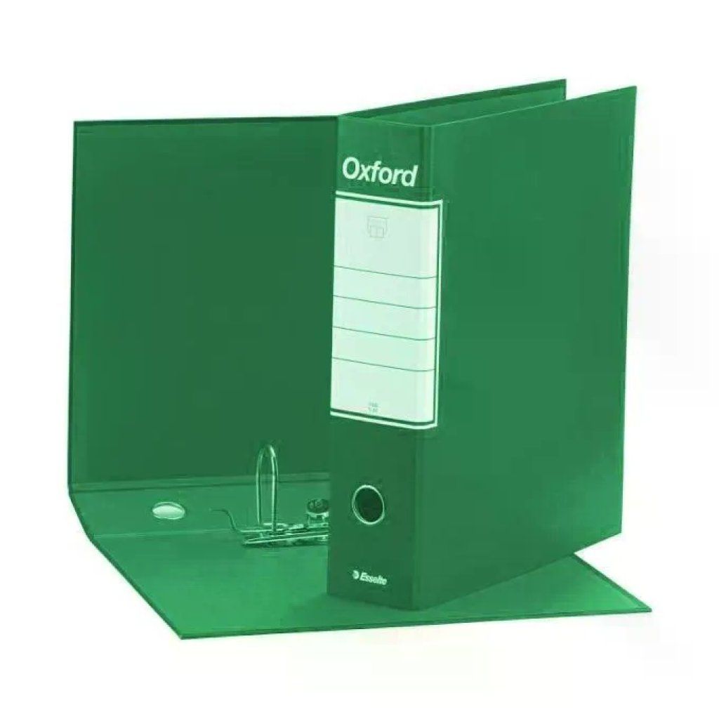 Esselte Oxford Registratore Protocollo A4, Dorso 8 cm, Verde, Confezione da 6 Esselte Oxford Registratore Protocollo A4, Dorso 8 cm, Verde, Confezione da 6