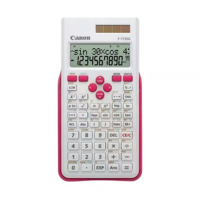 Canon F-715SG Calcolatrice Scientifica Bianca e Magenta