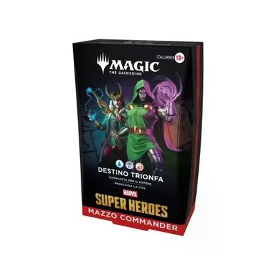 WIZARDS OF THE COAST Magic: The Gathering Marvel Super Heroes – Display 4 Mazzi Commander Italiani