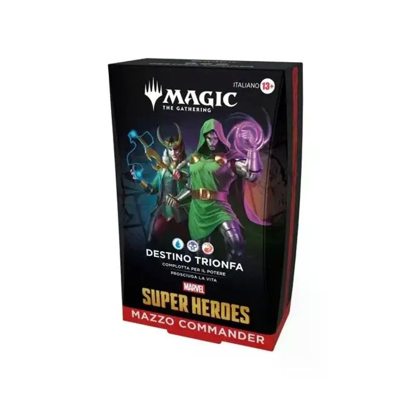 WIZARDS OF THE COAST Magic: The Gathering Marvel Super Heroes – Display 4 Mazzi Commander Italiani