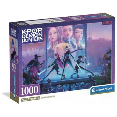 Clementoni Puzzle 1000 Pezzi K-Pop Demon Hunters 70x50cm Made in Italy Clementoni Puzzle 1000 Pezzi K-Pop Demon Hunters 70x50cm Made in Italy