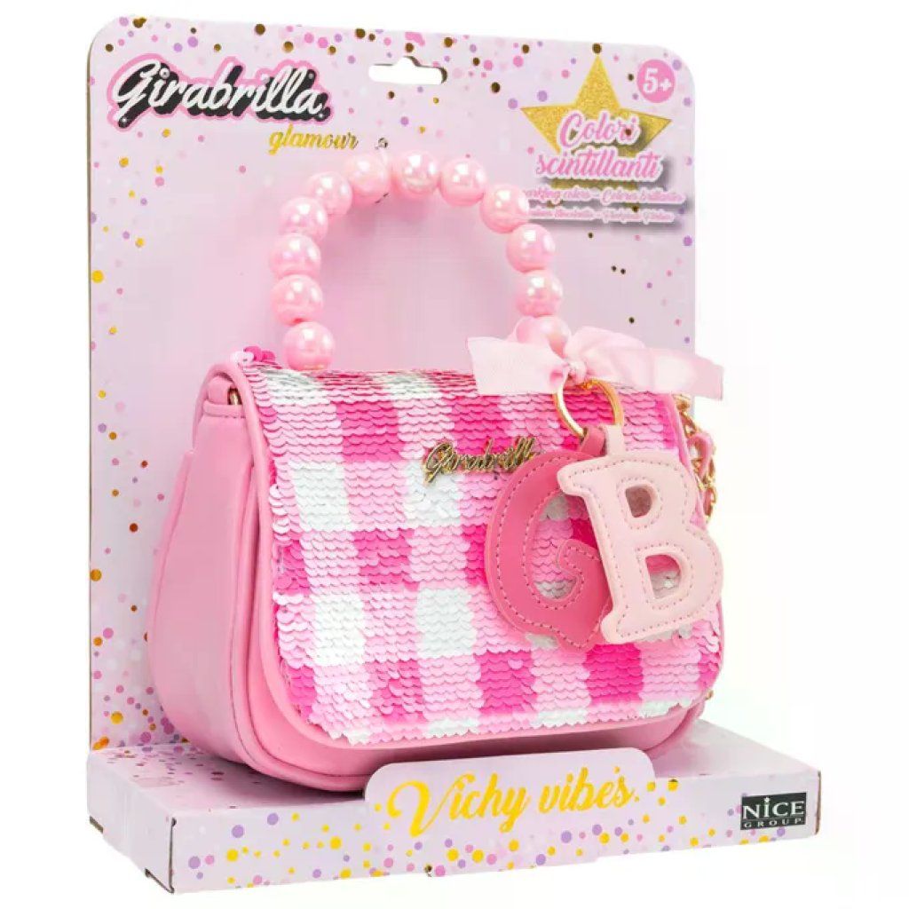 Girabrilla Vichy Vibes – Borsetta Fucsia per Bambine