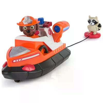 Spin Master PAW Patrol – Barca di salvataggio di Zuma con personaggio e procione