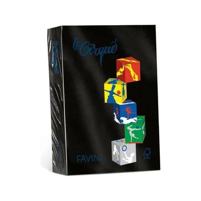 CARTOTECNICA FAVINI Cartoncino Favini Le Cirque Nero A4, 160 g/m²